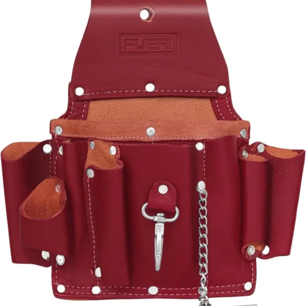 5 Pocket Premium Leather Tool Pouch For Belt