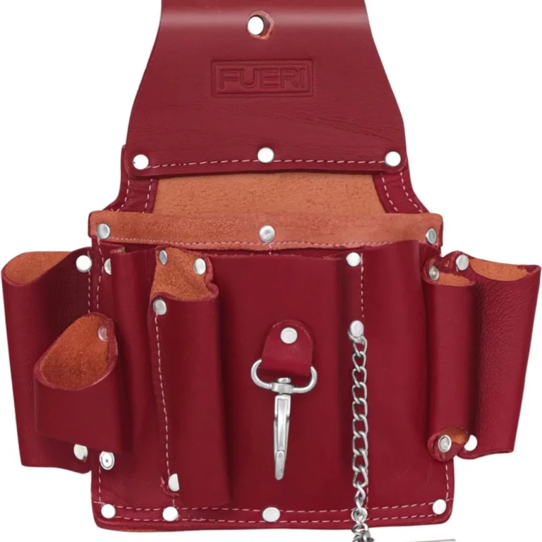 FUERI-Professional-5-Pocket-Electrician-Tool-Pouch-Maroon
