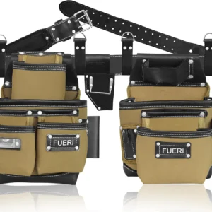 Fueri Nylon & Leather Tool Belts (Beige and Black)