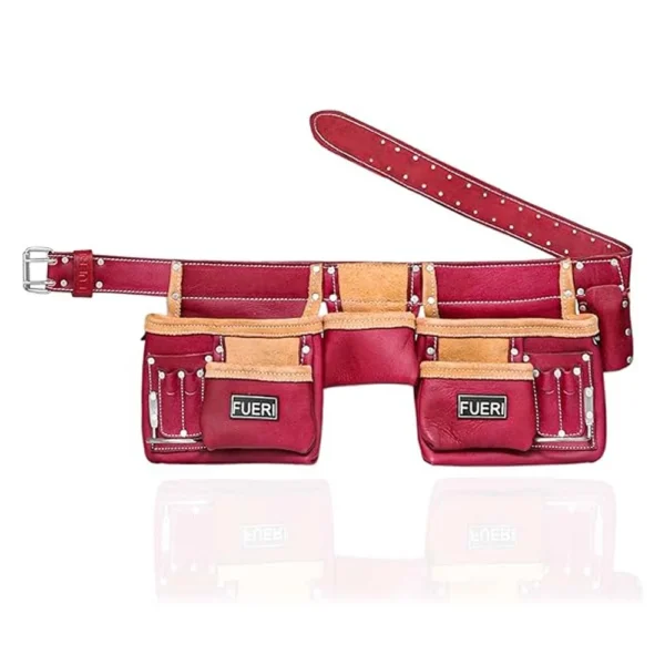 11 Pocket Leather Tool Belt for Professional