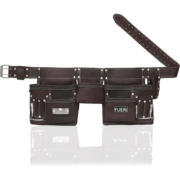 FUERI-Heavy-Duty-Construction-Tool-Belt-11-pockets-Tool-Pouch-Chocolate-8